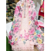 Veeran Fashions Pastel Pink Slub Cotton Floral Boutique Unstitched Suit Set