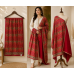 Veeran Fashions Maroon Crepe Hand-Embroidered Boutique Unstitched Suit Set