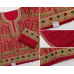 Veeran Fashions Maroon Crepe Hand-Embroidered Boutique Unstitched Suit Set