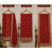 Veerran Fashions Royal Red Chinon Unstitched Suit with Upada Silk Bottom & Pure Dupatta Veerran Fashions Royal Red Chinon Unstitched Suit with Upada Silk Bottom & Pure Dupatta