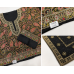 Veeran Fashions Premium Black Paisley Chinon Unstitched Boutique Suit Set Veeran Fashions Premium Black Paisley Chinon Unstitched Boutique Suit Set