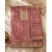 Veerran Fashions Dusty Rose Glass Silk Unstitched Suit with Shantoon Bottom & Fancy Floral Dupatta Veerran Fashions Dusty Rose Glass Silk Unstitched Suit with Shantoon Bottom & Fancy Floral Dupatta