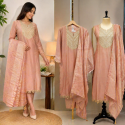 Veeran Fashions Elegant Shimmer Embroidery Unstitched Suit Set Veeran Fashions Elegant Shimmer Embroidery Unstitched Suit Set