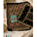 Veeran Fashions Premium Black Paisley Chinon Unstitched Boutique Suit Set Veeran Fashions Premium Black Paisley Chinon Unstitched Boutique Suit Set