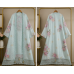 Veeran Fashions Pastel Seafoam Shimmer Floral Boutique Unstitched Suit Set