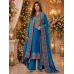 Royal Peacock Blue Kalamkaari Unstitched Suit Set