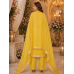 Sunshine Yellow Kheem Khaab Floral Unstitched Suit with Chinon Dupatta