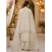 Ivory Pearl Crush Tissue Floral Embroidered Unstitched Suit Ivory Pearl Crush Tissue Floral Embroidered Unstitched Suit