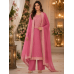 Rose Pink Georgette Embroidered Unstitched Suit with Chiffon Dupatta Rose Pink Georgette Embroidered Unstitched Suit with Chiffon Dupatta