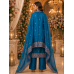 Royal Peacock Blue Kalamkaari Unstitched Suit Set