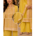 Sunshine Yellow Kheem Khaab Floral Unstitched Suit with Chinon Dupatta