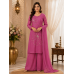 Gulabi Noor Chenon Embroidered Stitched Kameez Palazzo Set Gulabi Noor Chenon Embroidered Stitched Kameez Palazzo Set
