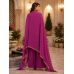 Royal Purple Crape Floral Embroidered Unstitched Suit Royal Purple Crape Floral Embroidered Unstitched Suit
