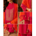 Rani Pink & Orange Festive Silk Unstitched Suit Rani Pink & Orange Festive Silk Unstitched Suit
