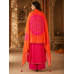 Rani Pink & Orange Festive Silk Unstitched Suit Rani Pink & Orange Festive Silk Unstitched Suit