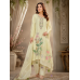 Pastel Bloom Lemon Shimmer Unstitched Suit Set