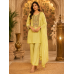 Lemon Aura Embroidered Crape Stitched Co-Ord Set Lemon Aura Embroidered Crape Stitched Co-Ord Set