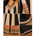 Ivory & Black Regal Crape Stitched Anarkali Set Ivory & Black Regal Crape Stitched Anarkali Set