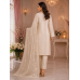 Ivory Pearl Crush Unstitched Suit with Elegant Crush Dupatta Ivory Pearl Crush Unstitched Suit with Elegant Crush Dupatta