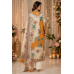 Ivory Royale Designer Crape Unstitched Suit with Heavy Designer Work Dupatta