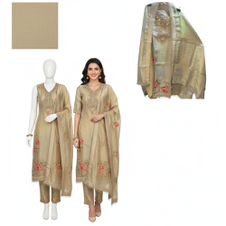 Golden Glow Glass Tissue Suit Set