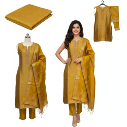 Golden Radiance Silk Suit Set Golden Radiance Silk Suit Set