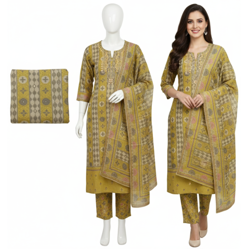 Crepe Riwaj Suit Set