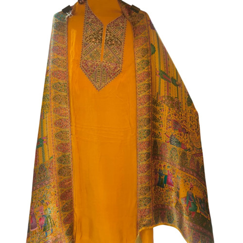 Mustard/Yellow Suit with Heavy Work