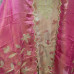 Elegant Rose-Gold Tissue Suit with Heavy Pink Dupatta