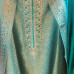 Teal Banarasi Dola Silk Unstitched Dress Material