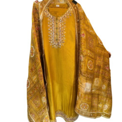 Mustard Yellow Salwar Suit Set