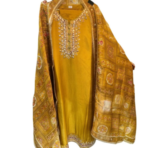 Mustard Yellow Salwar Suit Set