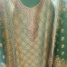 Pashmina Emerald Elegance Wool Suit