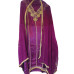 Embroidered Purple Crape Salwar Suit with Shantoon Bottom