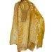 Hand-Worked Tissue Silk Salwar Suit with Heavy Glass Tissue Dupatta