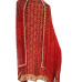 Rust Red Banarasi Georgette Salwar Suit