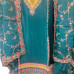 Elegant Peacock Chenon Embroidered Suit Set