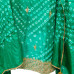 Emerald Green Bandhej Suit Set with Gota Patti Work