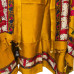 Mustard Yellow Maheshwari Suit Set with Printed Dupatta