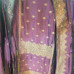Regal Purple Woven Silk Suit Set with Crepe Bottom