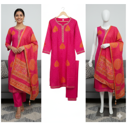 Royal Bandhej Silk Suit Set