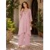 Blush Pink Elegance Crush Stitched Co-Ord Set