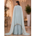 Powder Blue Floral Crape Unstitched Designer Suit with Pure Chiffon Dupatta Powder Blue Floral Crape Unstitched Designer Suit with Pure Chiffon Dupatta