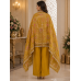 Mustard Royal Shimmer Gotta Patti Semi-Stitched Dress Material Mustard Royal Shimmer Gotta Patti Semi-Stitched Dress Material