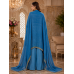 Royal Teal Floral Crape Unstitched Suit with Pure Chiffon Dupatta Royal Teal Floral Crape Unstitched Suit with Pure Chiffon Dupatta