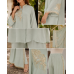 Mint Serenity Chenon Stitched Co-Ord Set Mint Serenity Chenon Stitched Co-Ord Set