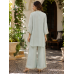 Mint Serenity Chenon Stitched Co-Ord Set Mint Serenity Chenon Stitched Co-Ord Set