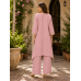 Blush Pink Elegance Crush Stitched Co-Ord Set