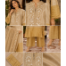 Golden Champagne Shimmer Stitched Co-Ord Set Golden Champagne Shimmer Stitched Co-Ord Set