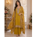 Mustard Royal Shimmer Gotta Patti Semi-Stitched Dress Material Mustard Royal Shimmer Gotta Patti Semi-Stitched Dress Material